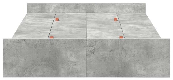 Rám postele s úložným prostorem Betonově šedá 120 x 190 cm 3335328