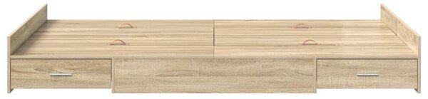 Rám postele s úložným prostorem s čelo Sonoma dub 120 x 190 cm 3335327