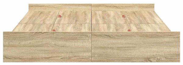 Rám postele s úložným prostorem s čelo Sonoma dub 140 x 190 cm 3335311