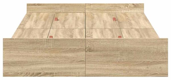 Rám postele s úložným prostorem s čelo Sonoma dub 120 x 190 cm 3335327