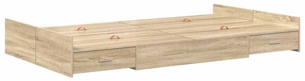 Rám postele s úložným prostorem s čelo Sonoma dub 120 x 190 cm 3335327