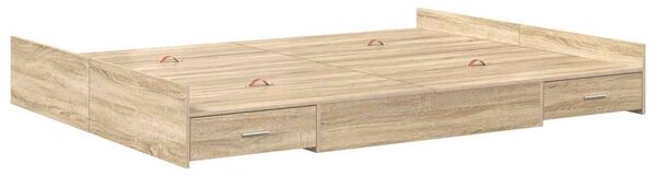Rám postele s úložným prostorem s čelo Sonoma dub 140 x 190 cm 3335311