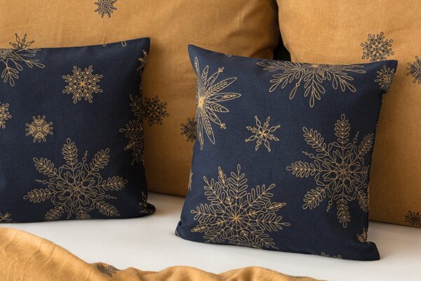 Povlečení Gold Christmas Bavlna deluxe 1x 140/220, 1x 70/90