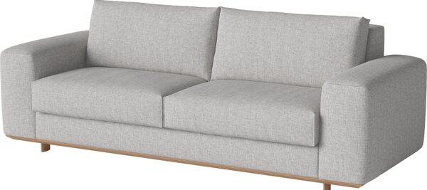 Gest 2,5 sofa, Čalounění NANTES Blue Grey, Podnož Bělený dub Bolia