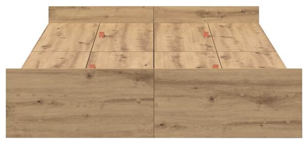 Rám postele s úložným prostorem Artisanový dub 120 x 190 cm 3335332