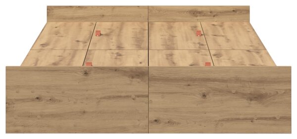 Rám postele s úložným prostorem Artisanový dub 120 x 200 cm 3335308