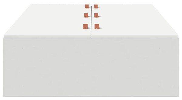 Rám postele s úložným prostorem s úložištěm Bílá 100 x 200 cm 3335349