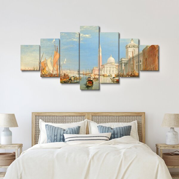 Obraz - Joseph Mallord William Turner, Venice the Dogana and San Giorgio Maggiore, reprodukce (210x100 cm)
