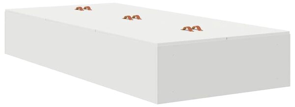 Rám postele s úložným prostorem s úložištěm Bílá 100 x 200 cm 3335349