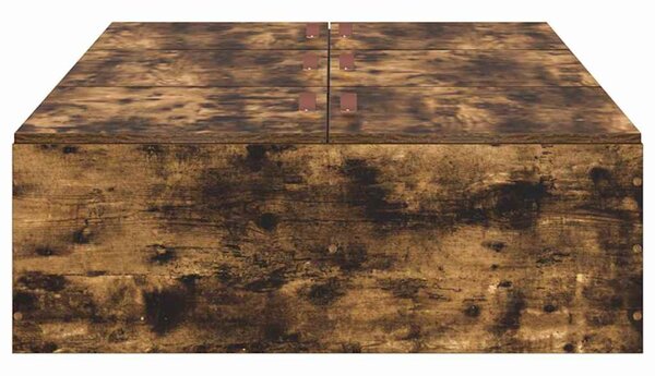 Rám postele s úložným prostorem Kouřový dub 70 x 190 cm 3335417