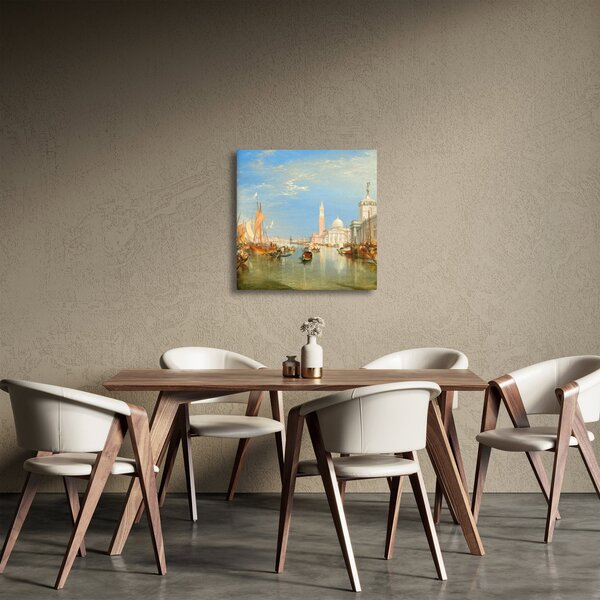 Obraz - Joseph Mallord William Turner, Venice the Dogana and San Giorgio Maggiore, reprodukce (30x30 cm)