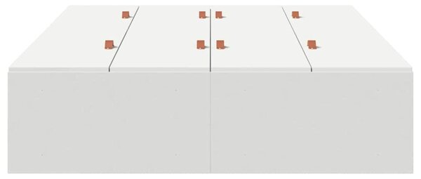 Rám postele s úložným prostorem s úložištěm Bílá 120 x 200 cm 3335365