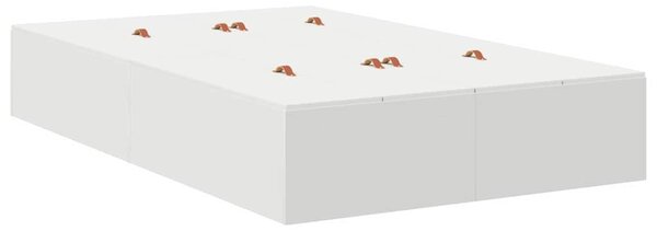 Rám postele s úložným prostorem s úložištěm Bílá 120 x 200 cm 3335365