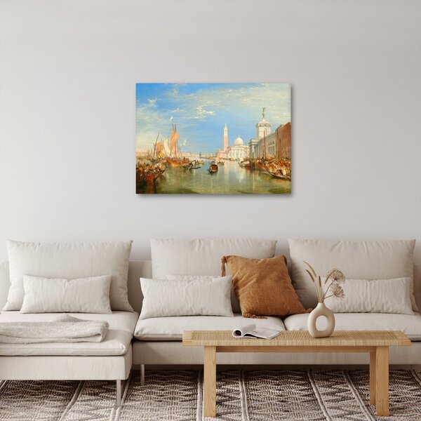 Obraz - Joseph Mallord William Turner, Venice the Dogana and San Giorgio Maggiore, reprodukce (70x50 cm)