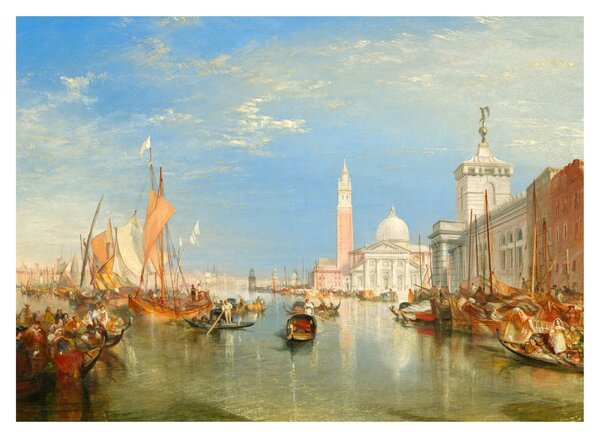 Obraz - Joseph Mallord William Turner, Venice the Dogana and San Giorgio Maggiore, reprodukce (70x50 cm)