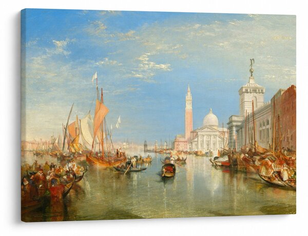 Obraz - Joseph Mallord William Turner, Venice the Dogana and San Giorgio Maggiore, reprodukce (70x50 cm)