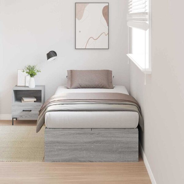 Rám postele s úložným prostorem Šedá Sonoma 80 x 200 cm 3335338