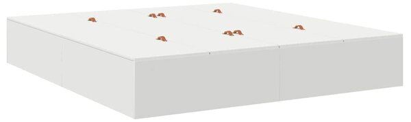 Rám postele s úložným prostorem s úložištěm Bílá 200 x 200 cm 3335357
