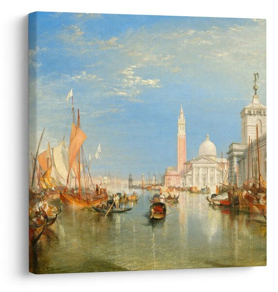 Obraz - Joseph Mallord William Turner, Venice the Dogana and San Giorgio Maggiore, reprodukce (30x30 cm)