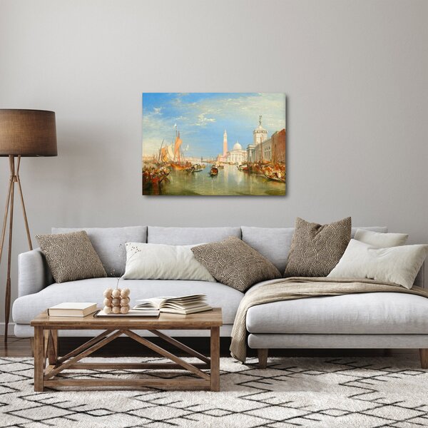 Obraz - Joseph Mallord William Turner, Venice the Dogana and San Giorgio Maggiore, reprodukce (70x50 cm)