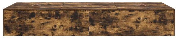 Rám postele s úložným prostorem Kouřový dub 70 x 190 cm 3335417