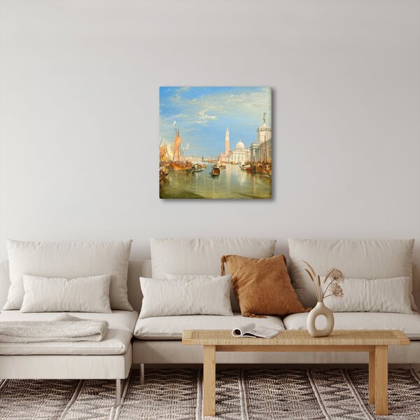 Obraz - Joseph Mallord William Turner, Venice the Dogana and San Giorgio Maggiore, reprodukce (30x30 cm)