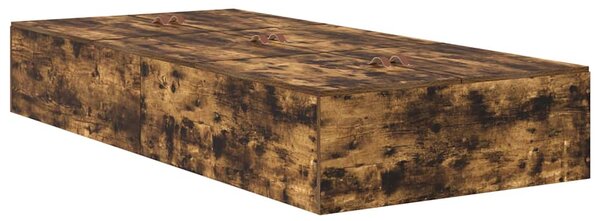 Rám postele s úložným prostorem Kouřový dub 70 x 190 cm 3335417