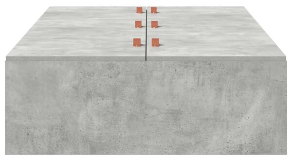 Rám postele s úložným prostorem Betonově šedá 80 x 200 cm 3335336