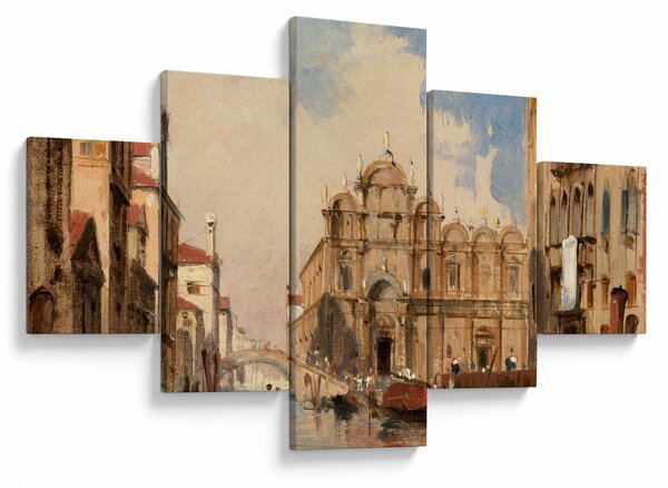 Obraz - Jules-Romain Joyant, The Scuola di San Marco, Venice, reprodukce (125x70 cm)