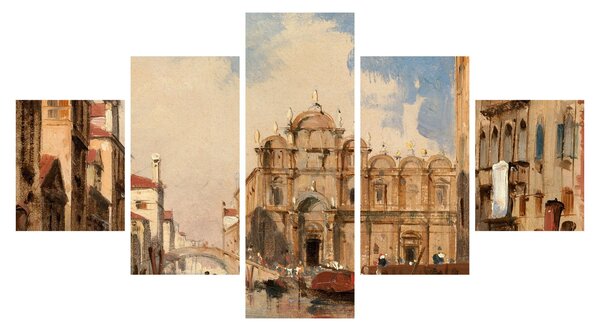 Obraz - Jules-Romain Joyant, The Scuola di San Marco, Venice, reprodukce (125x70 cm)