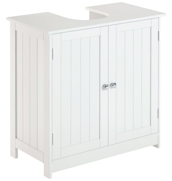 HOMCOM Koupelnová skříňka pod umyvadlo 60x30x60cm Bílá | Aosom
