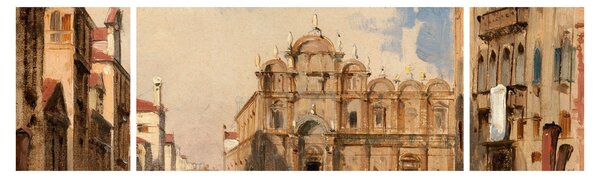 Obraz - Jules-Romain Joyant, The Scuola di San Marco, Venice, reprodukce (170x50 cm)