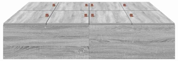 Rám postele s úložným prostorem Šedá Sonoma 140 x 200 cm 3335378