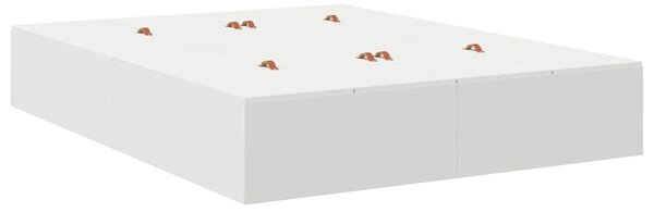 Rám postele s úložným prostorem s úložištěm Bílá 150 x 200 cm 3335381