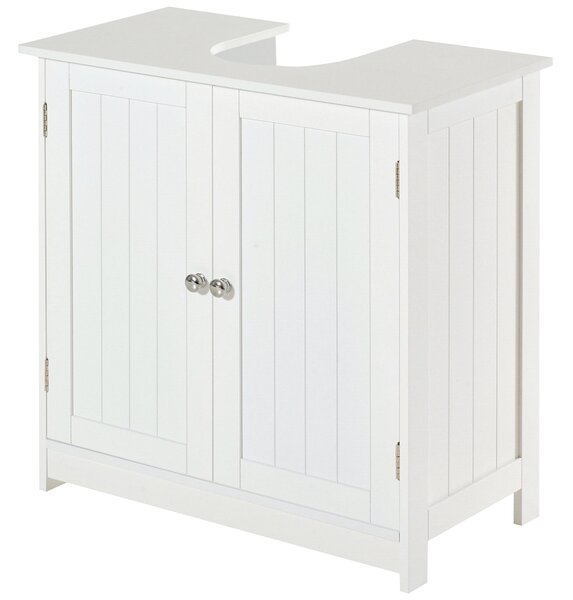 HOMCOM Koupelnová skříňka pod umyvadlo 60x30x60cm Bílá | Aosom