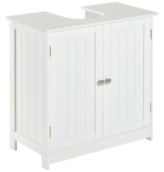 HOMCOM Koupelnová skříňka pod umyvadlo 60x30x60cm Bílá | Aosom