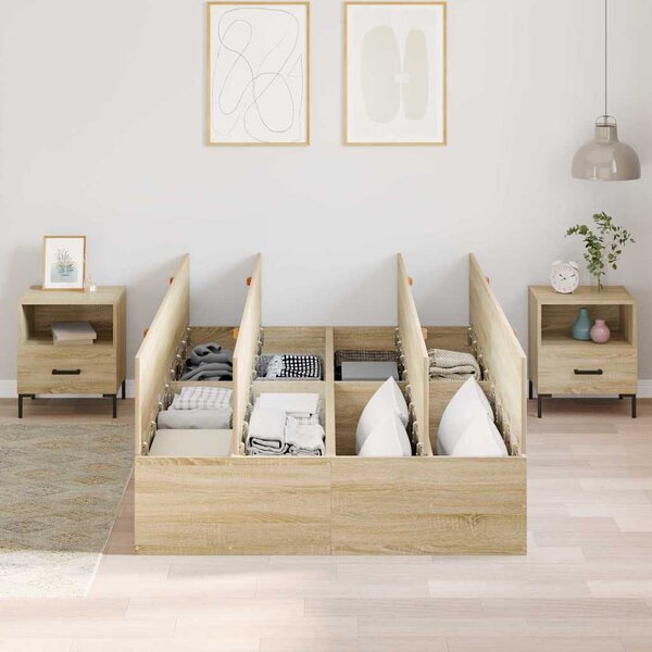 Rám postele s úložným prostorem Sonoma dub 120 x 200 cm 3335367