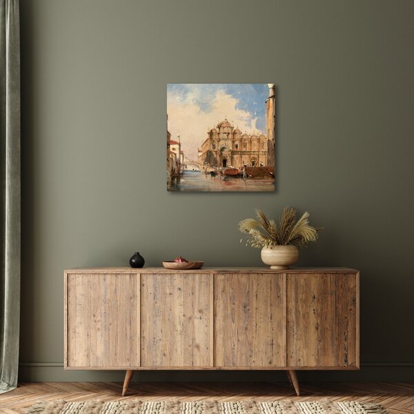 Obraz - Jules-Romain Joyant, The Scuola di San Marco, Venice, reprodukce (30x30 cm)