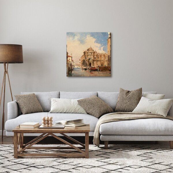 Obraz - Jules-Romain Joyant, The Scuola di San Marco, Venice, reprodukce (30x30 cm)