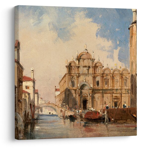 Obraz - Jules-Romain Joyant, The Scuola di San Marco, Venice, reprodukce (30x30 cm)