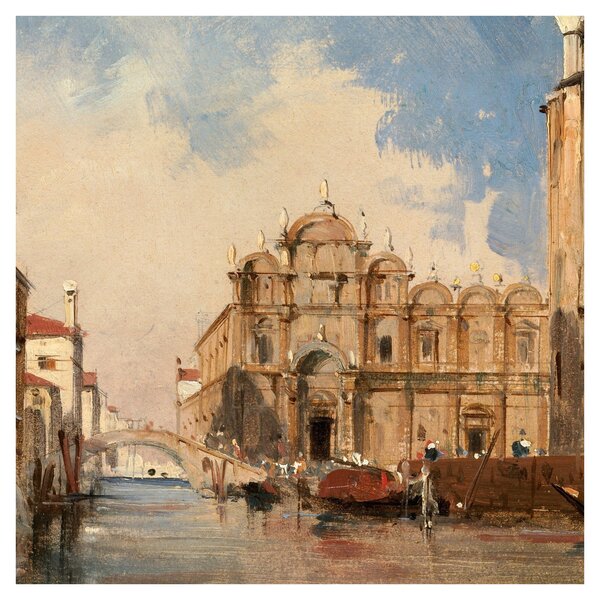 Obraz - Jules-Romain Joyant, The Scuola di San Marco, Venice, reprodukce (30x30 cm)
