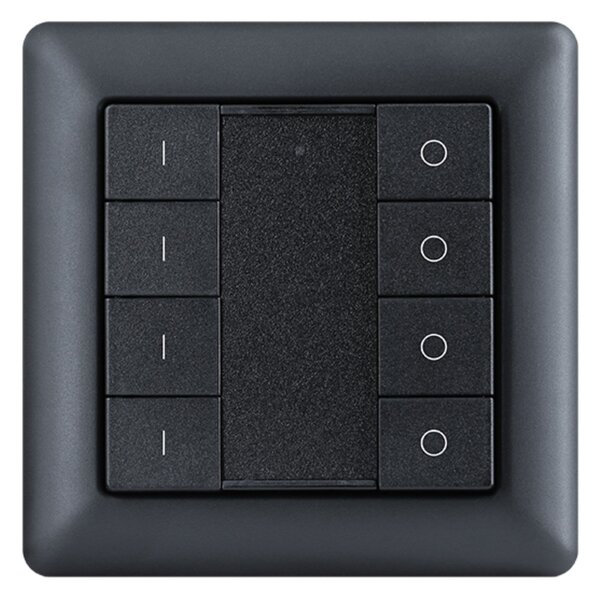 SLC S57003B SmartOne Zigbee 4CH nástěnný panel IP20 černý - TLG