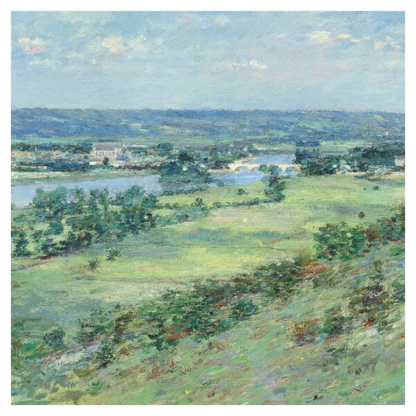 Obraz - Theodore Robinson, The Valley of the Seine, From the Hills of Giverny, reprodukce (30x30 cm)