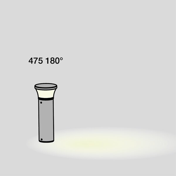 SLC SLC1419 LED venkovní sloupkové svítidlo Faro 475mm Bollard černé 1126lm 2700/3200/4000K Ra80 nastavitelná intenzita IP66 180 - TLG