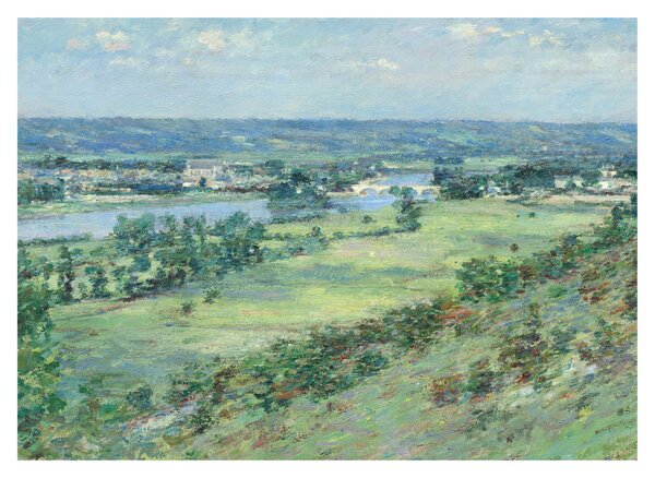 Obraz - Theodore Robinson, The Valley of the Seine, From the Hills of Giverny, reprodukce (70x50 cm)