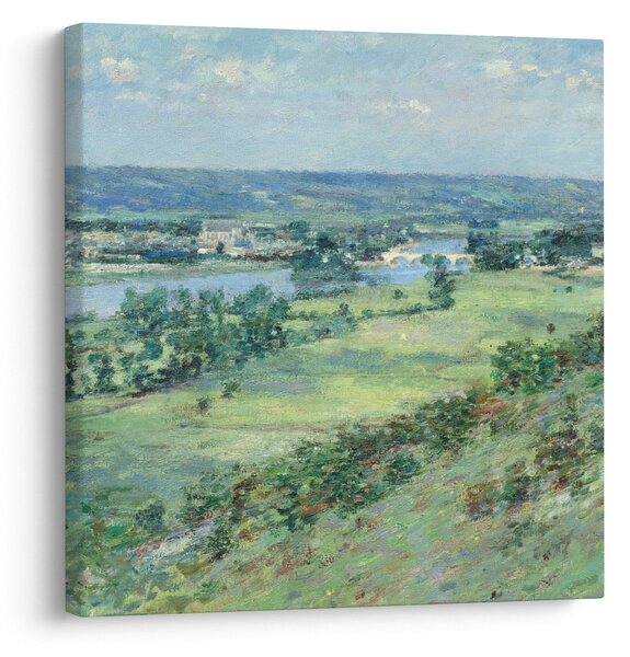 Obraz - Theodore Robinson, The Valley of the Seine, From the Hills of Giverny, reprodukce (30x30 cm)