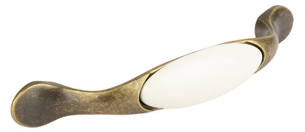 Tulip GIPA starozlatá/porcelán bílý 96 mm