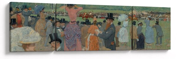 Obraz - Jean-Louis Forain, The Races at Longchamp, reprodukce (170x50 cm)