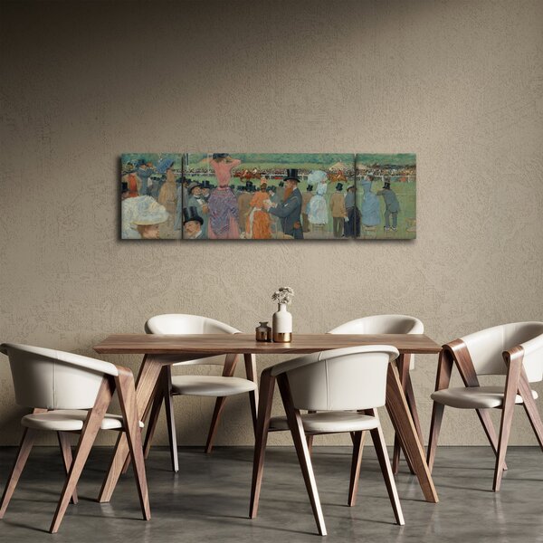 Obraz - Jean-Louis Forain, The Races at Longchamp, reprodukce (170x50 cm)