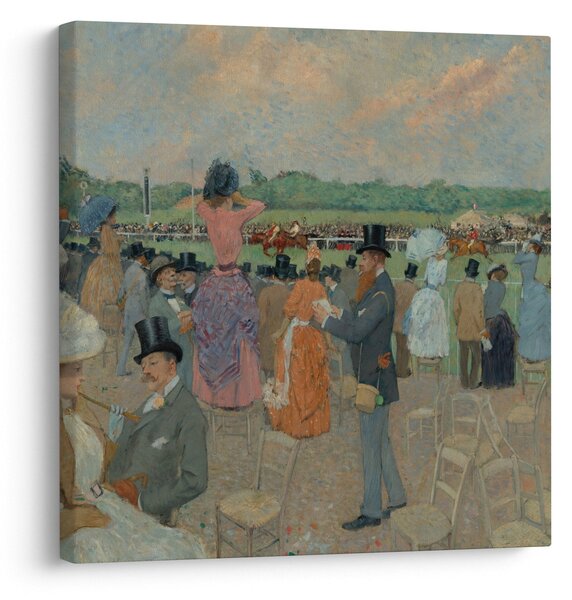 Obraz - Jean-Louis Forain, The Races at Longchamp, reprodukce (30x30 cm)
